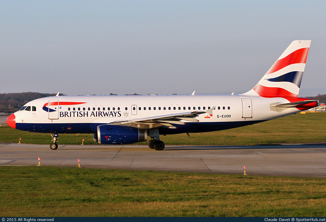 Photo of G-EUOH - Airbus A319-131 operated by British Airways