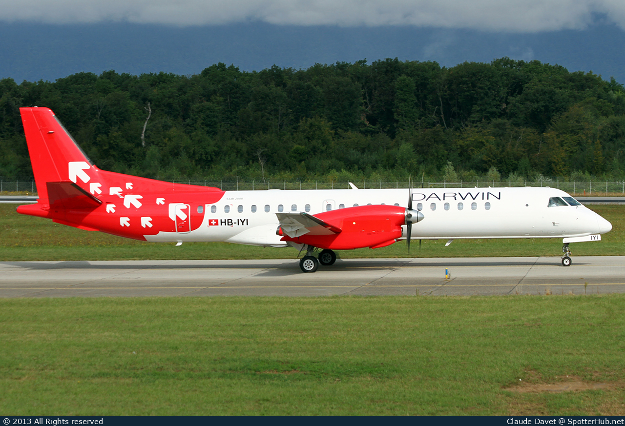 Photo of HB-IYI - Saab 2000 operated by Darwin Airline