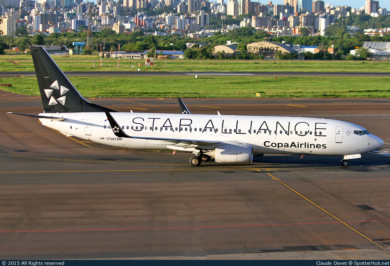 Photo of HP-1728CMP - Boeing 737-86N operated by Copa Airlines