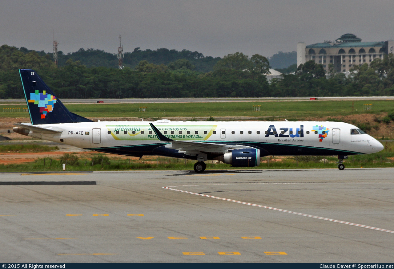 Photo of PR-AZE - Embraer ERJ-190AR operated by Azul