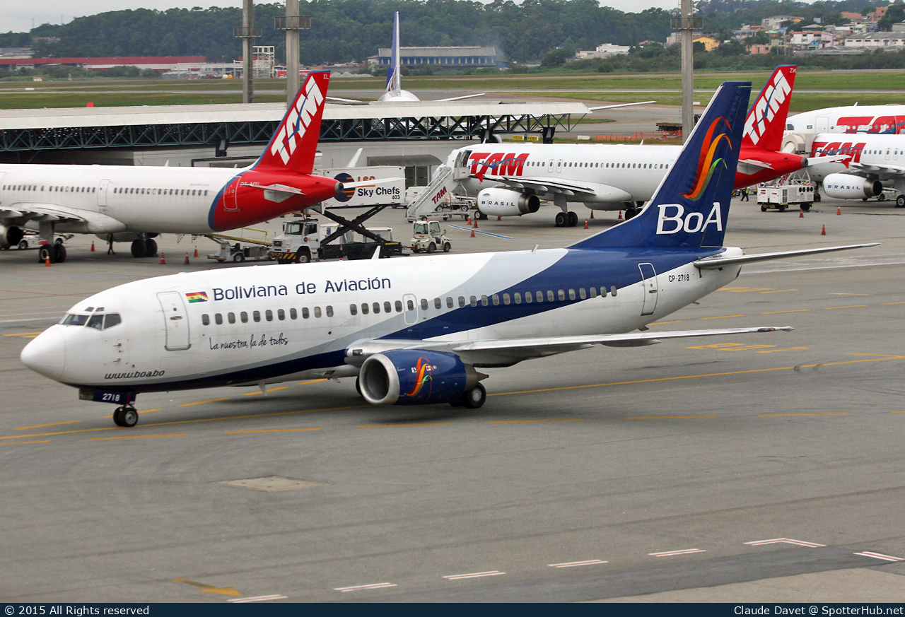 Photo of CP-2718 - Boeing 737-33A operated by Boliviana de Aviación
