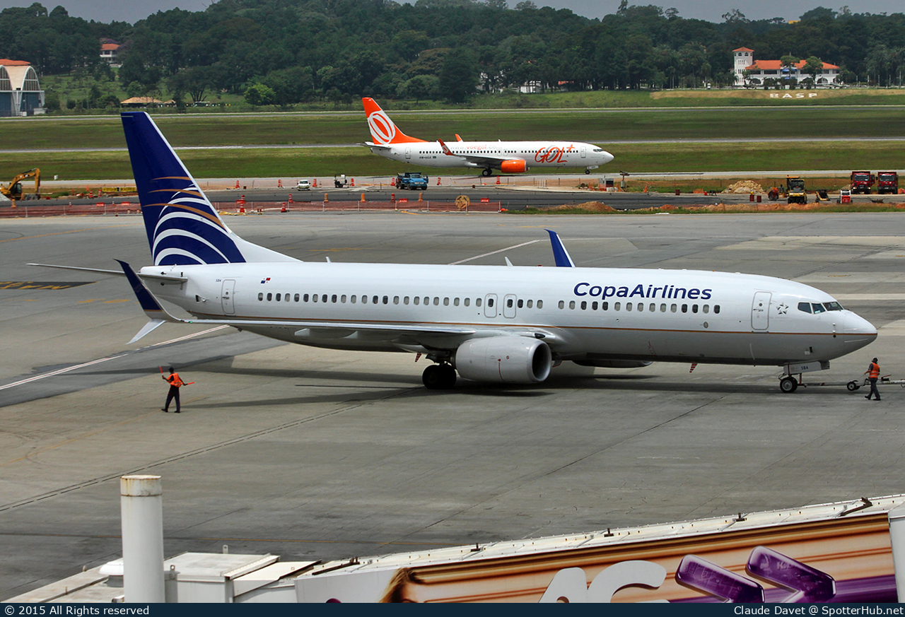 Photo of HP-1843CMP - Boeing 737-8V3 operated by Copa Airlines