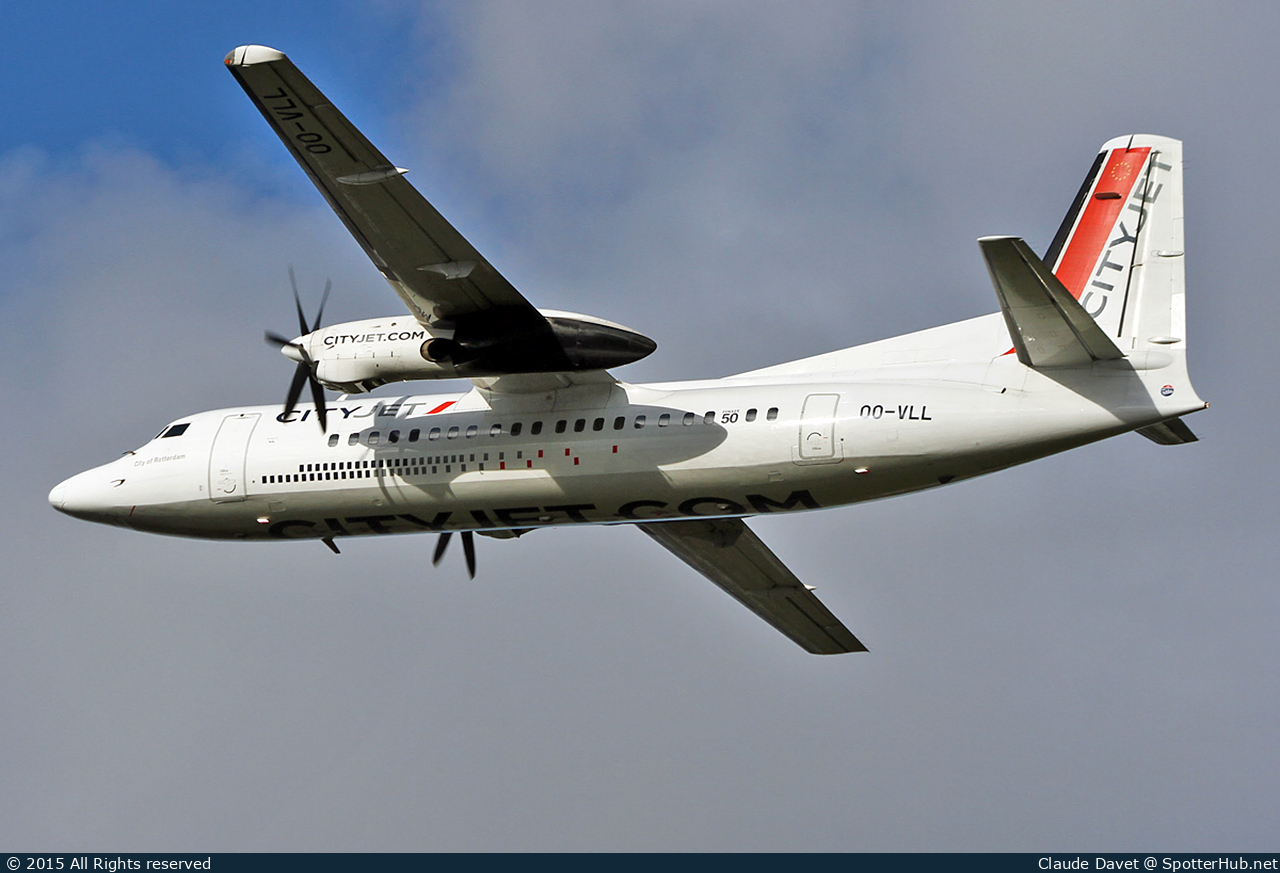Photo of OO-VLL - Fokker 50 operated by CityJet