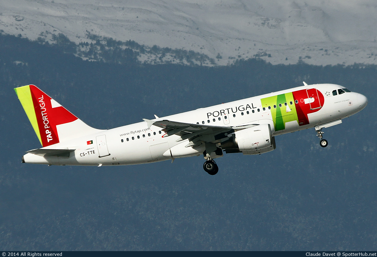 Photo of CS-TTE - Airbus A319-111 operated by TAP Air Portugal