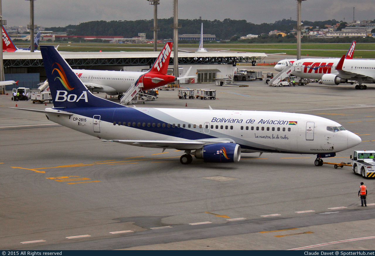 Photo of CP-2815 - Boeing 737-3U3 operated by Boliviana de Aviación