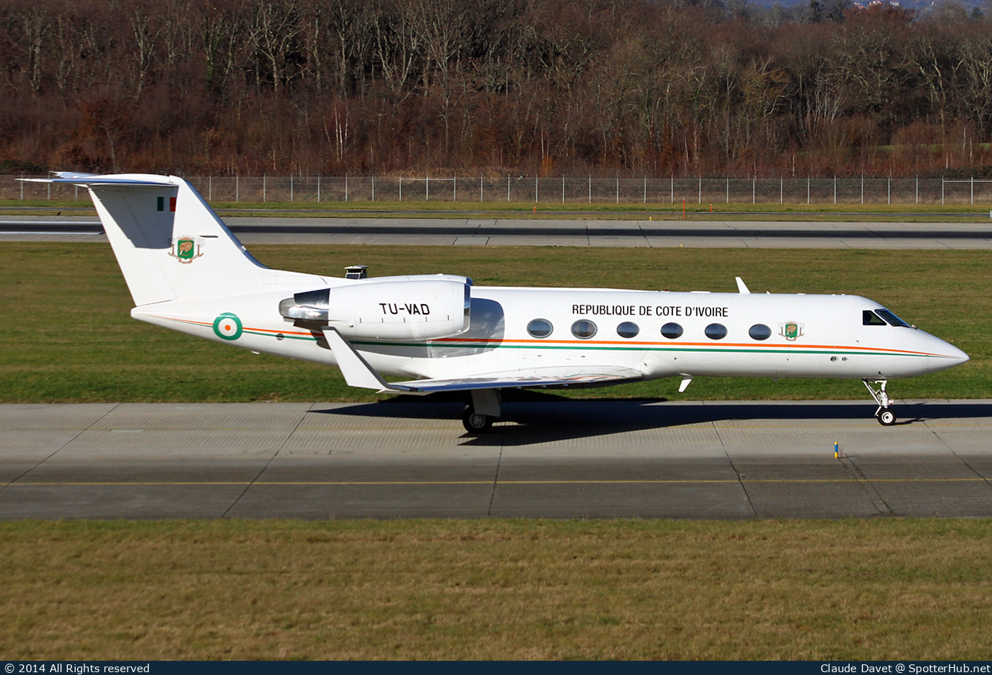 Photo of TU-VAD - Gulfstream GIV operated by Government of Ivory Coast