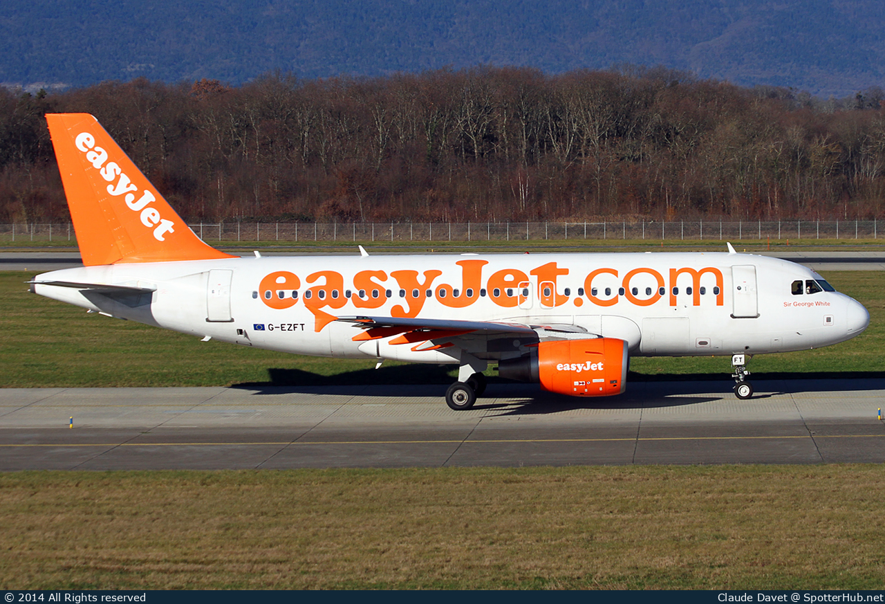 Photo of G-EZFT - Airbus A319-111 operated by easyJet