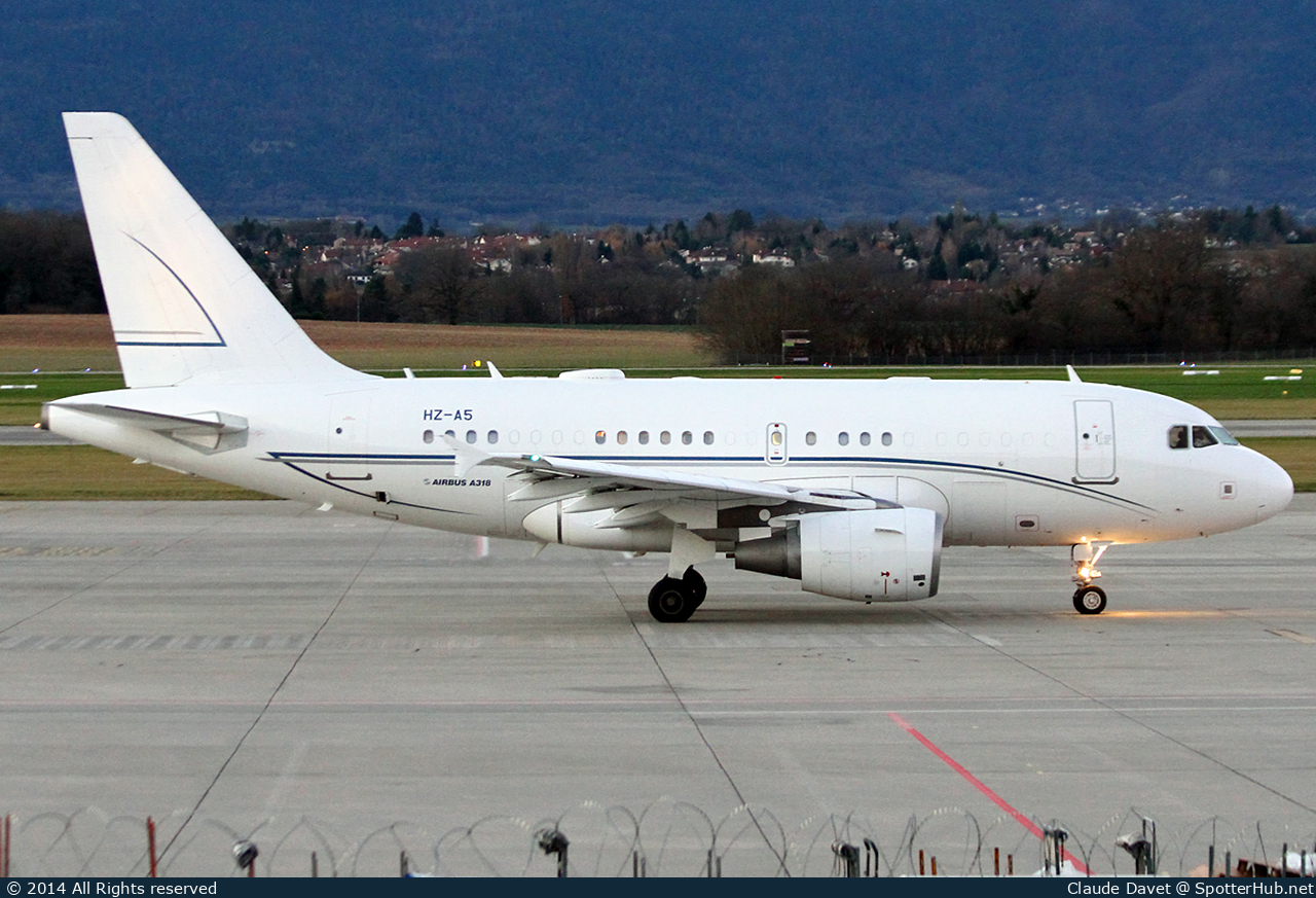 Photo of HZ-A5 - Airbus A318-112(CJ) Elite operated by Alpha Star Aviation Services