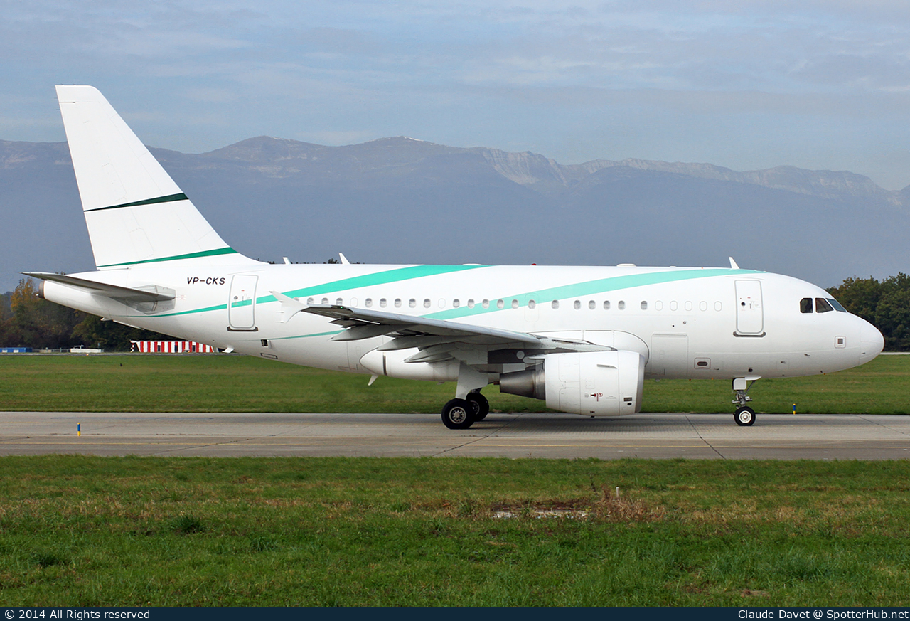 Photo of VP-CKS - Airbus A318-112(CJ) Elite operated by Kalair