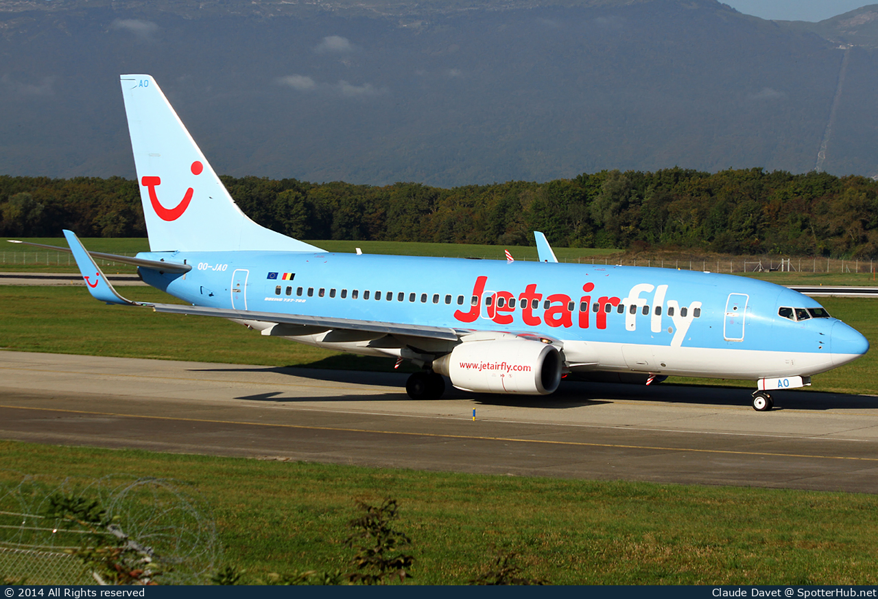 Photo of OO-JAO - Boeing 737-7K5 operated by Jetairfly