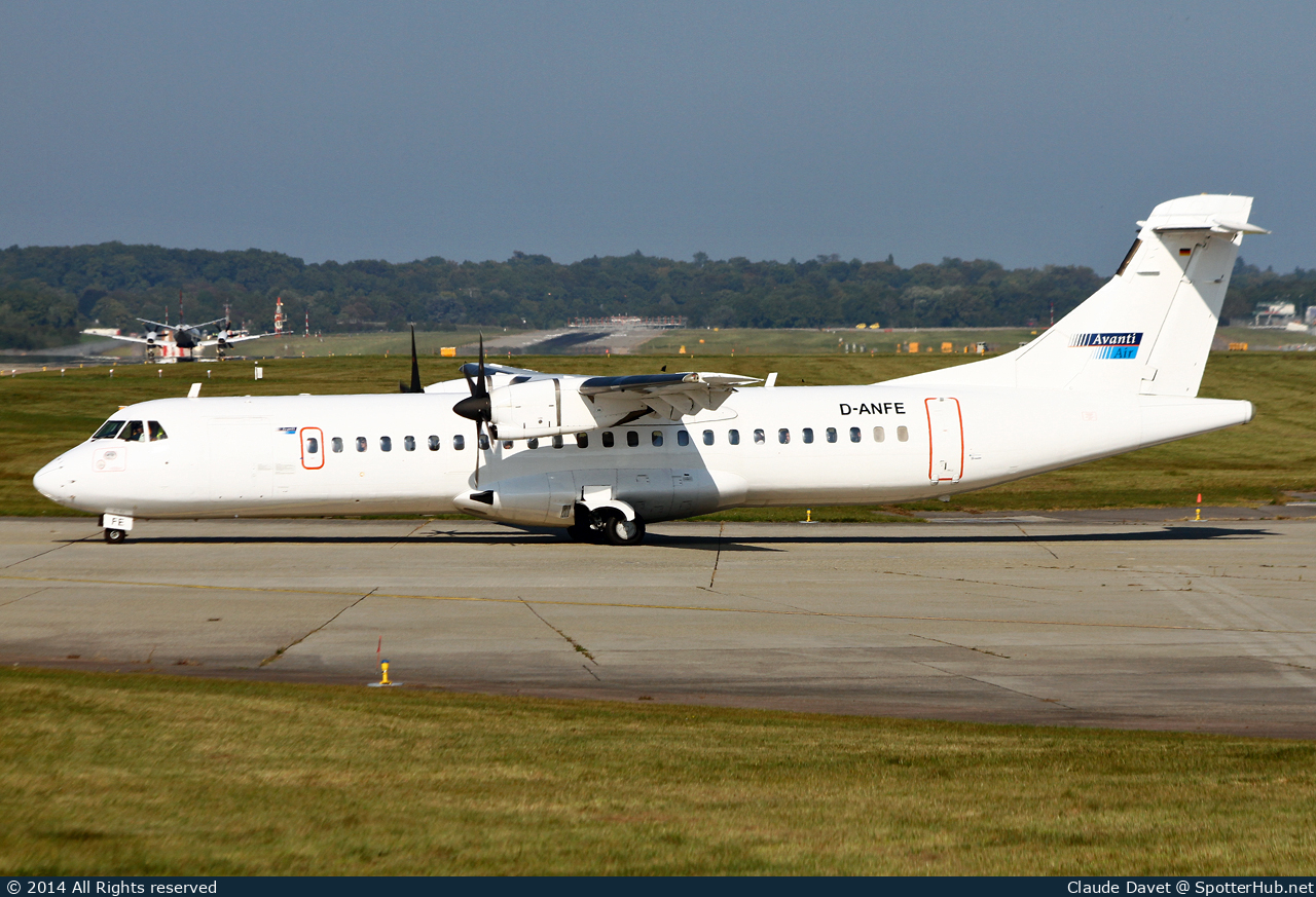 Photo of D-ANFE - ATR 72-202 operated by Avanti Air