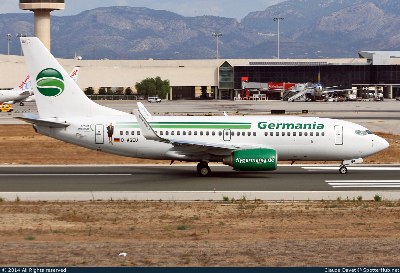 Photo of D-AGEU - Boeing 737-75B operated by Germania