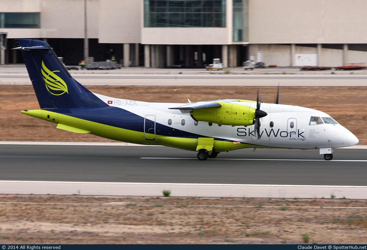 Photo of HB-AER - Dornier 328-110 operated by SkyWork Airlines
