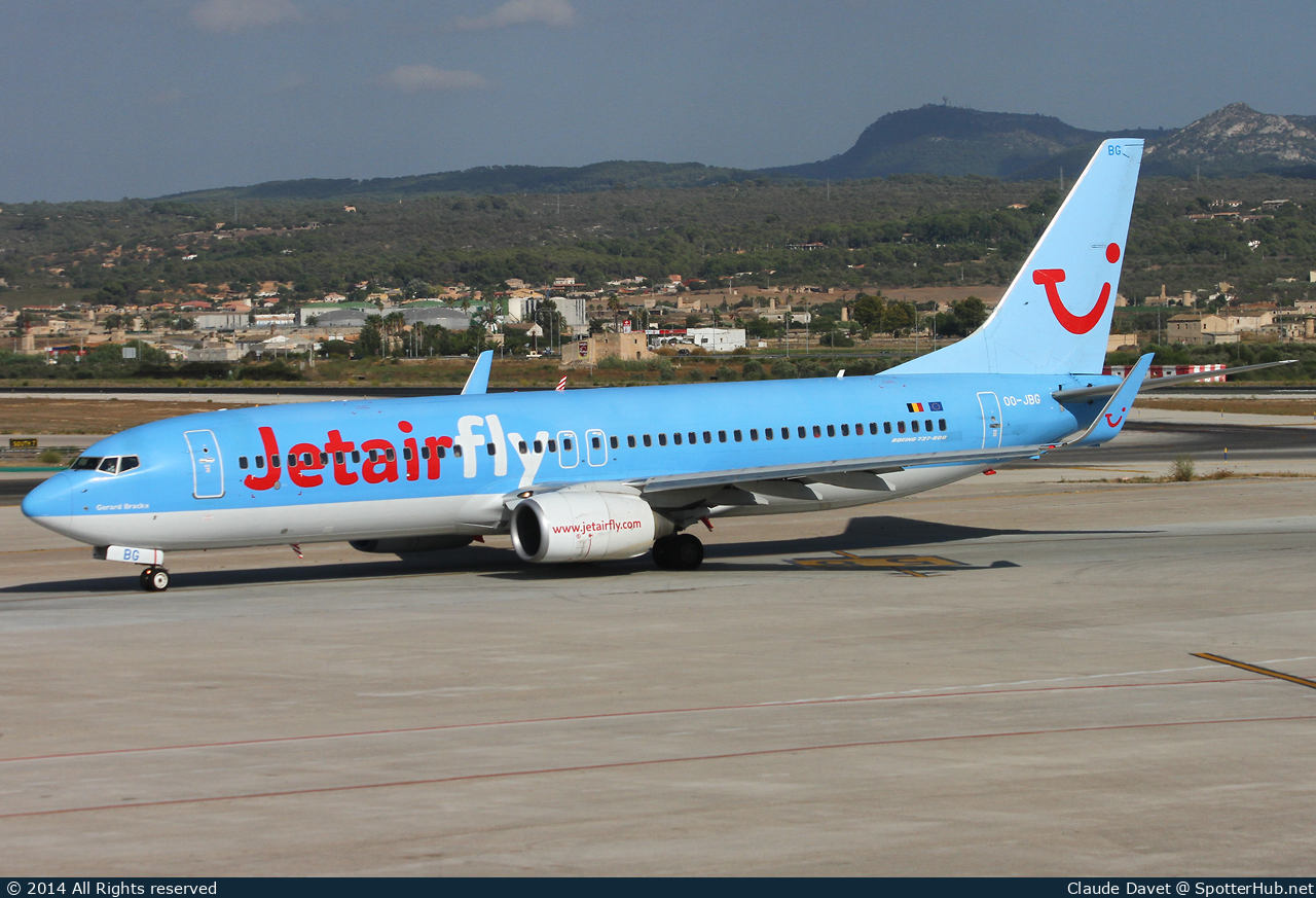 Photo of OO-JBG - Boeing 737-8K5 operated by Jetairfly
