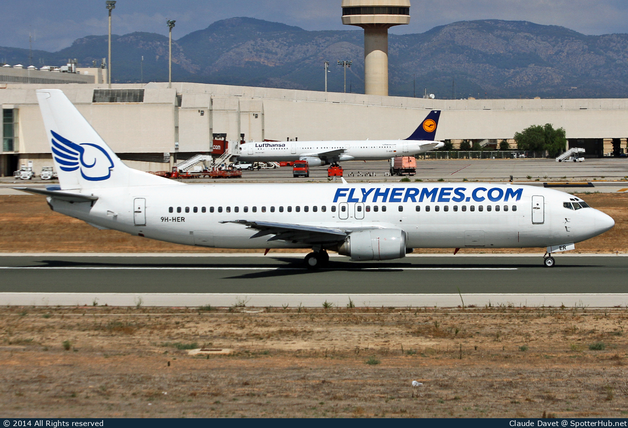Photo of 9H-HER - Boeing 737-4K5 operated by Hermes Aviation