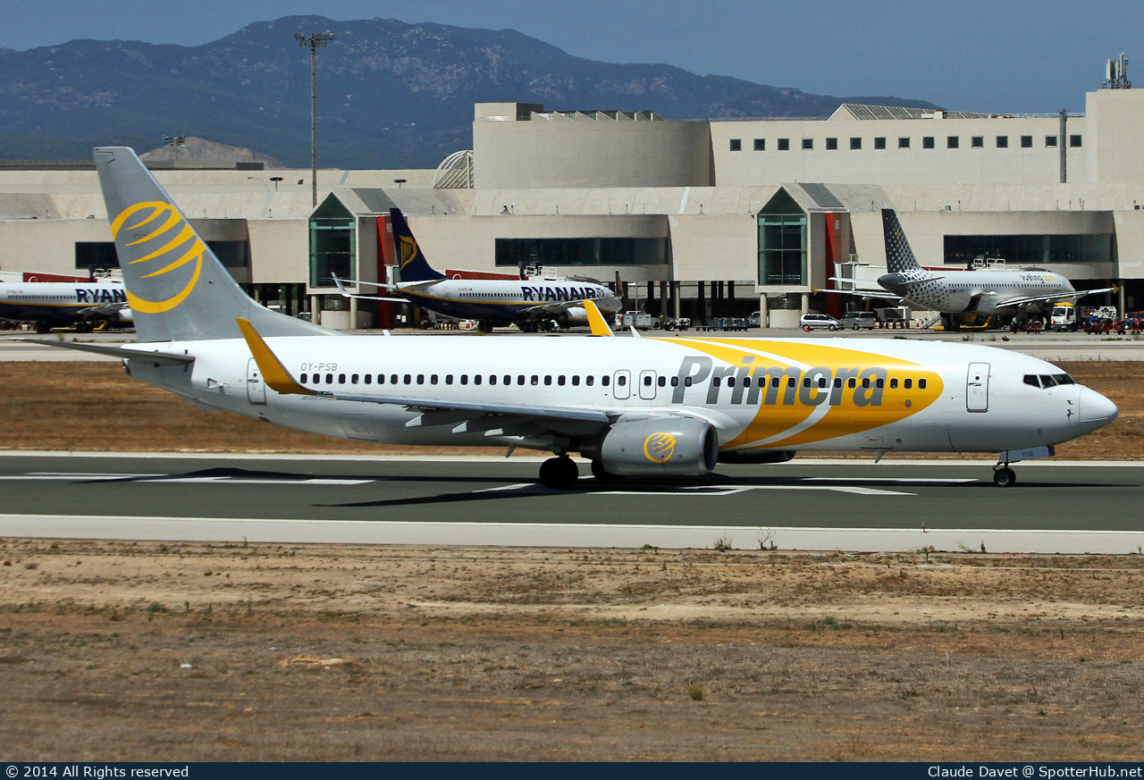 Photo of OY-PSB - Boeing 737-8Q8 operated by Primera Air Scandinavia