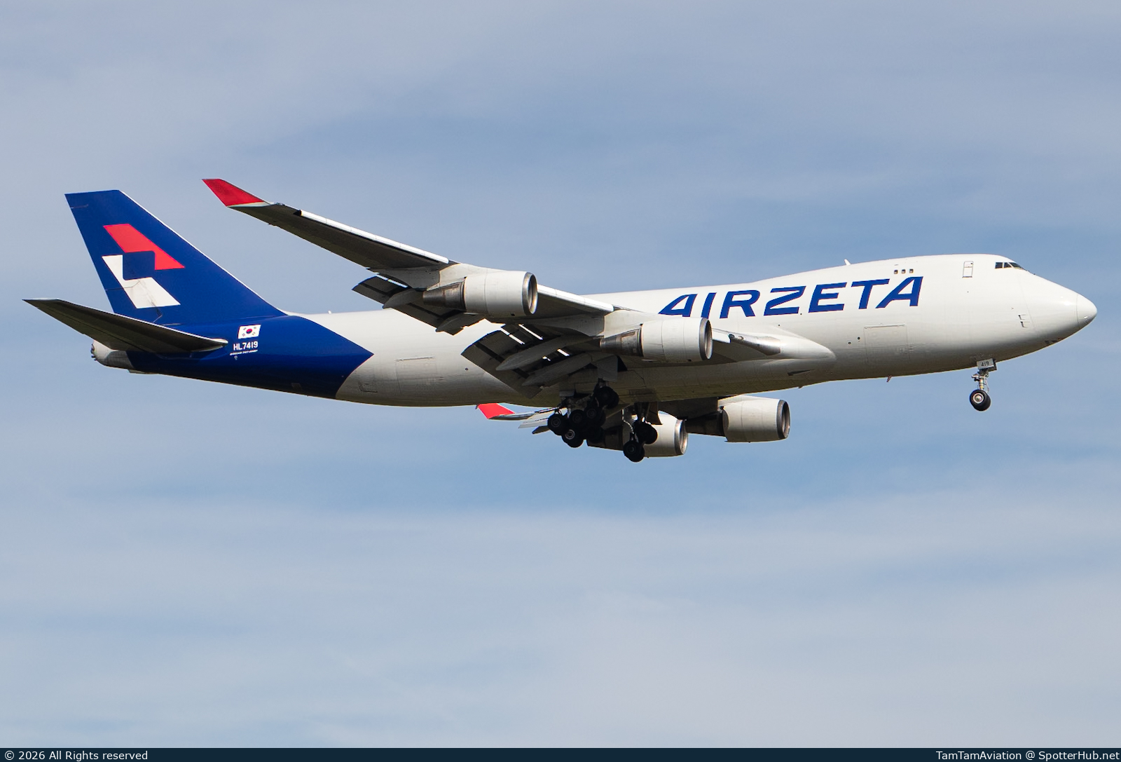 Photo of HL7419 - Boeing 747-48EF operated by AirZeta