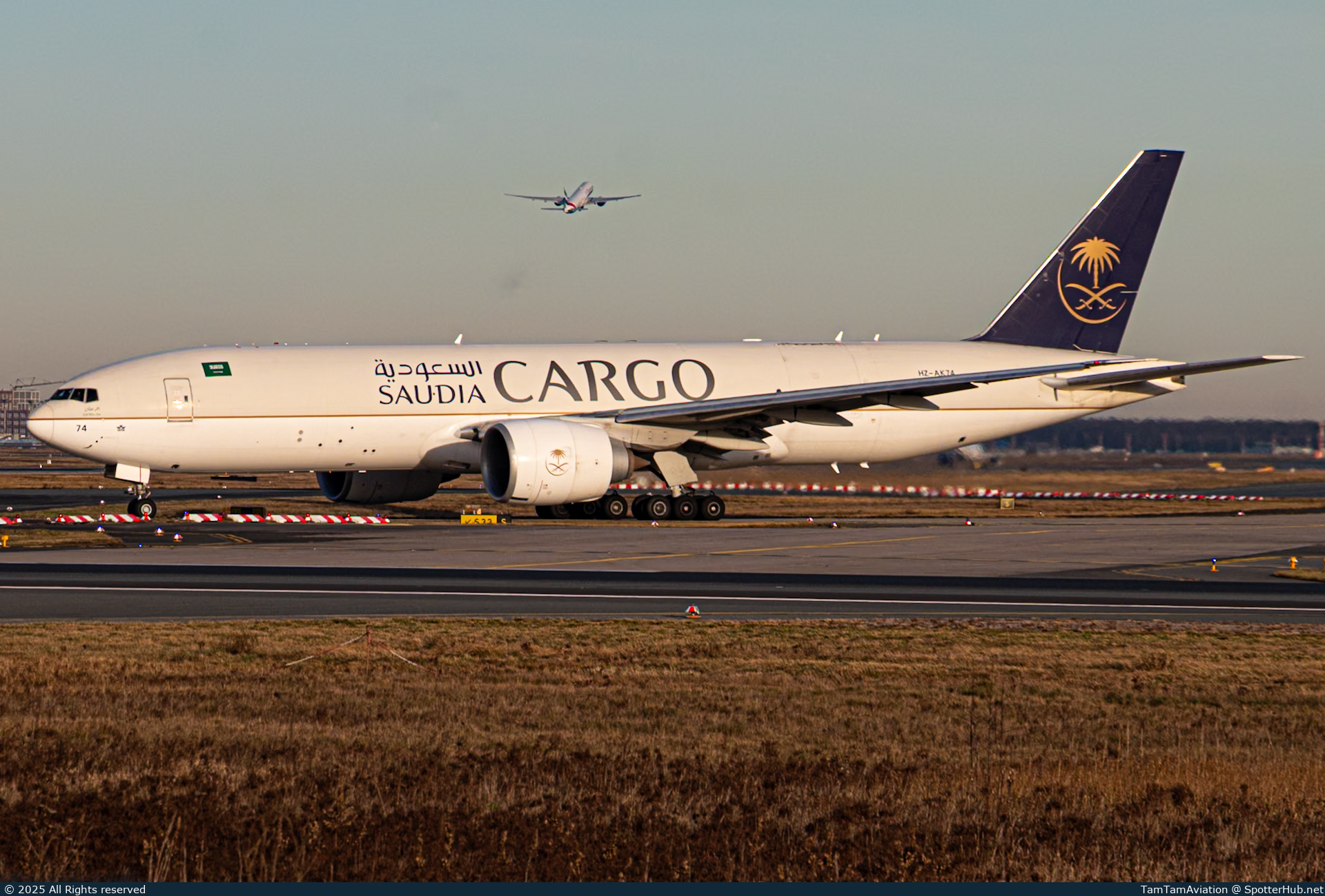 Photo of HZ-AK74 - Boeing 777-FFG operated by Saudia Cargo