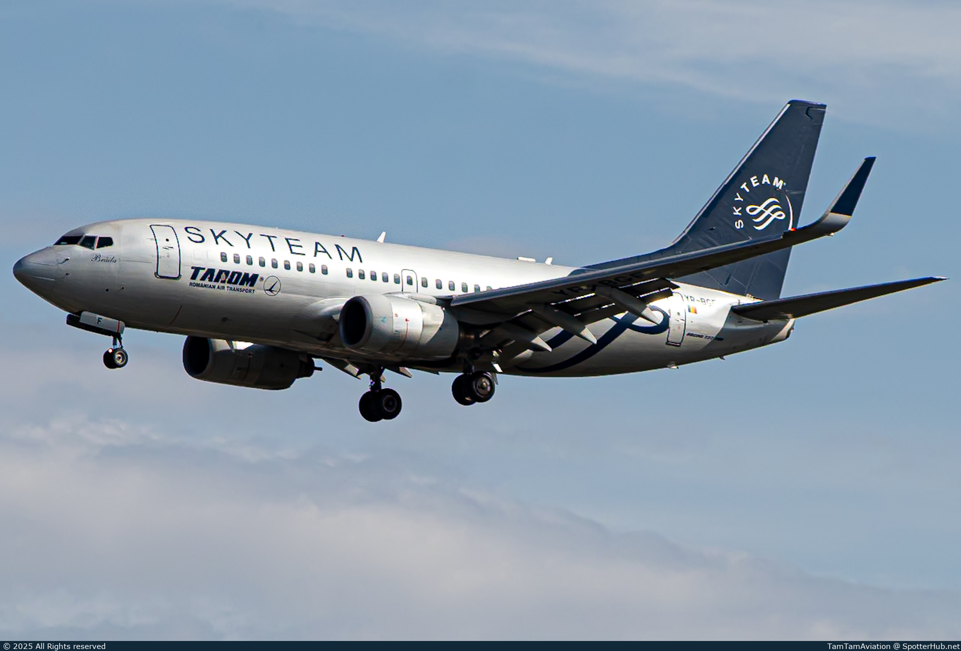 Photo of YR-BGF - Boeing 737-78J operated by Tarom - Romanian Air Transport
