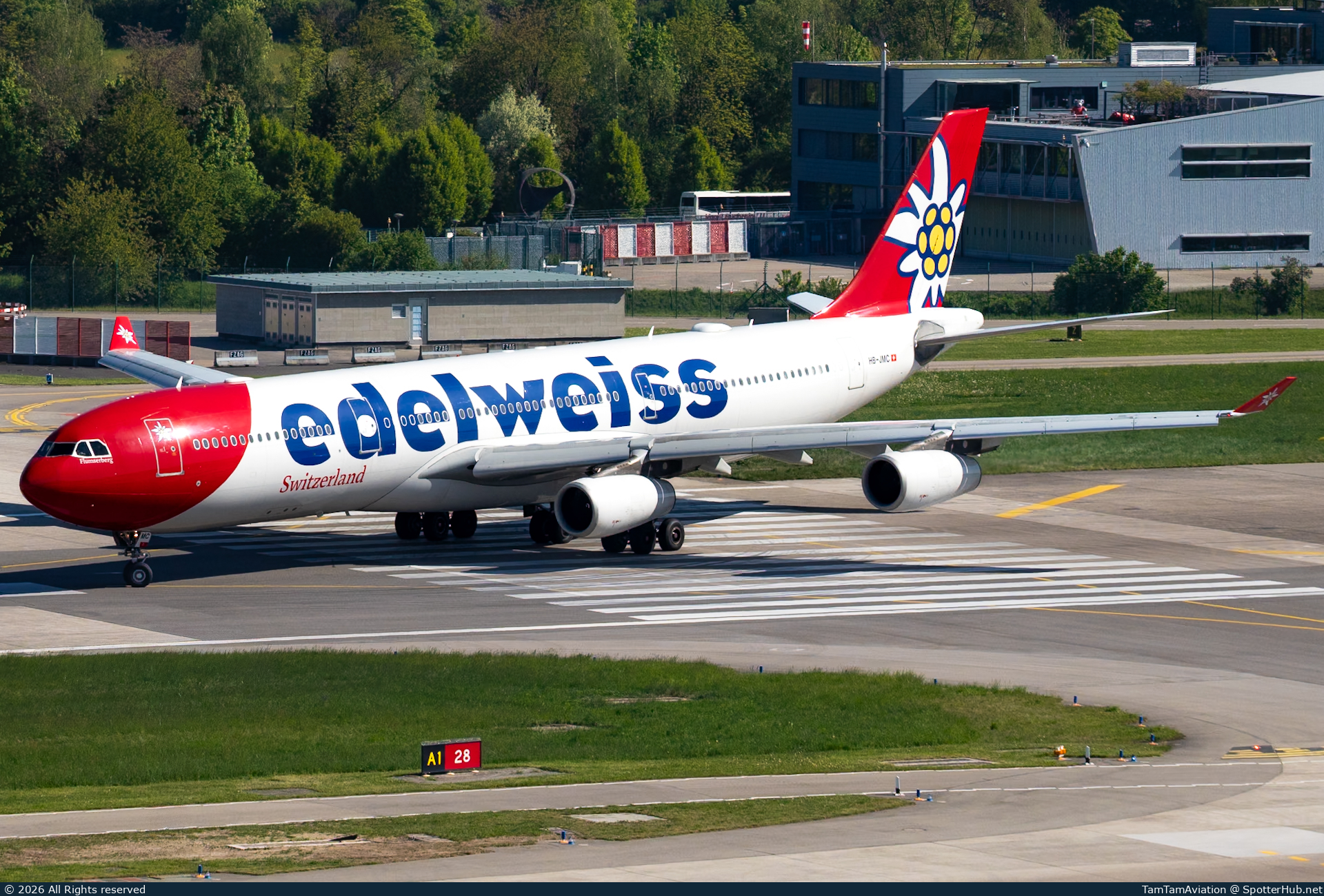 Photo of HB-JMC - Airbus A340-313 operated by Edelweiss Air