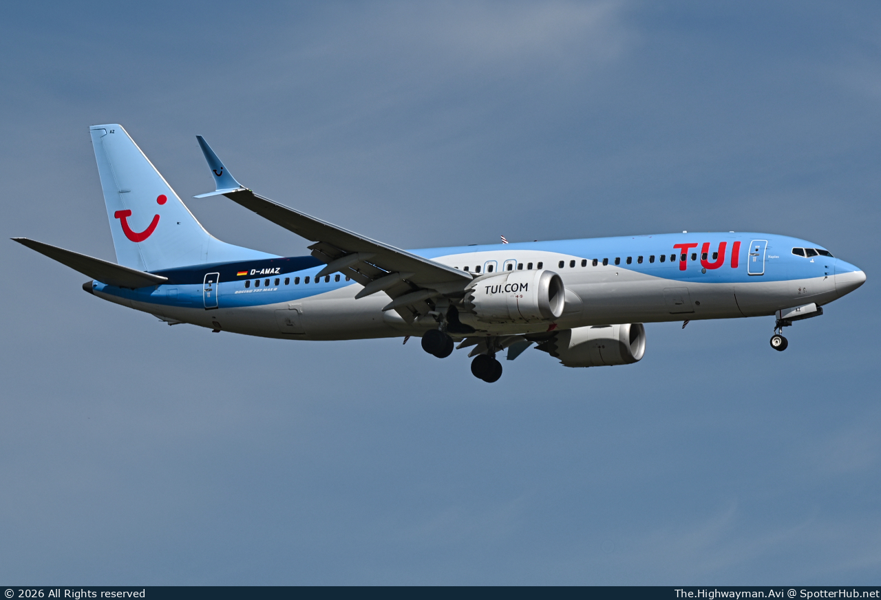 Photo of D-AMAZ - Boeing 737 MAX 8 operated by TUIfly