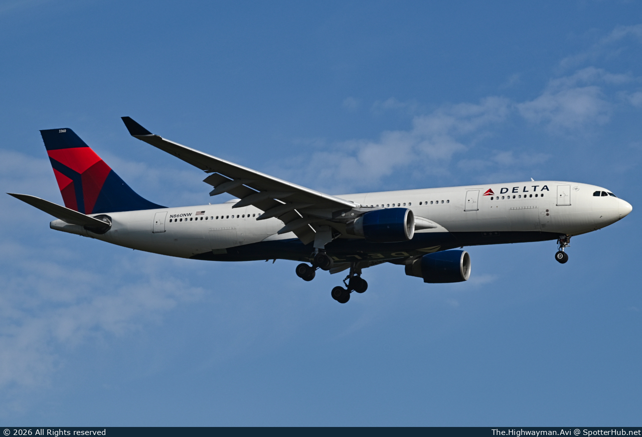 Photo of N860NW - Airbus A330-223 operated by Delta Air Lines