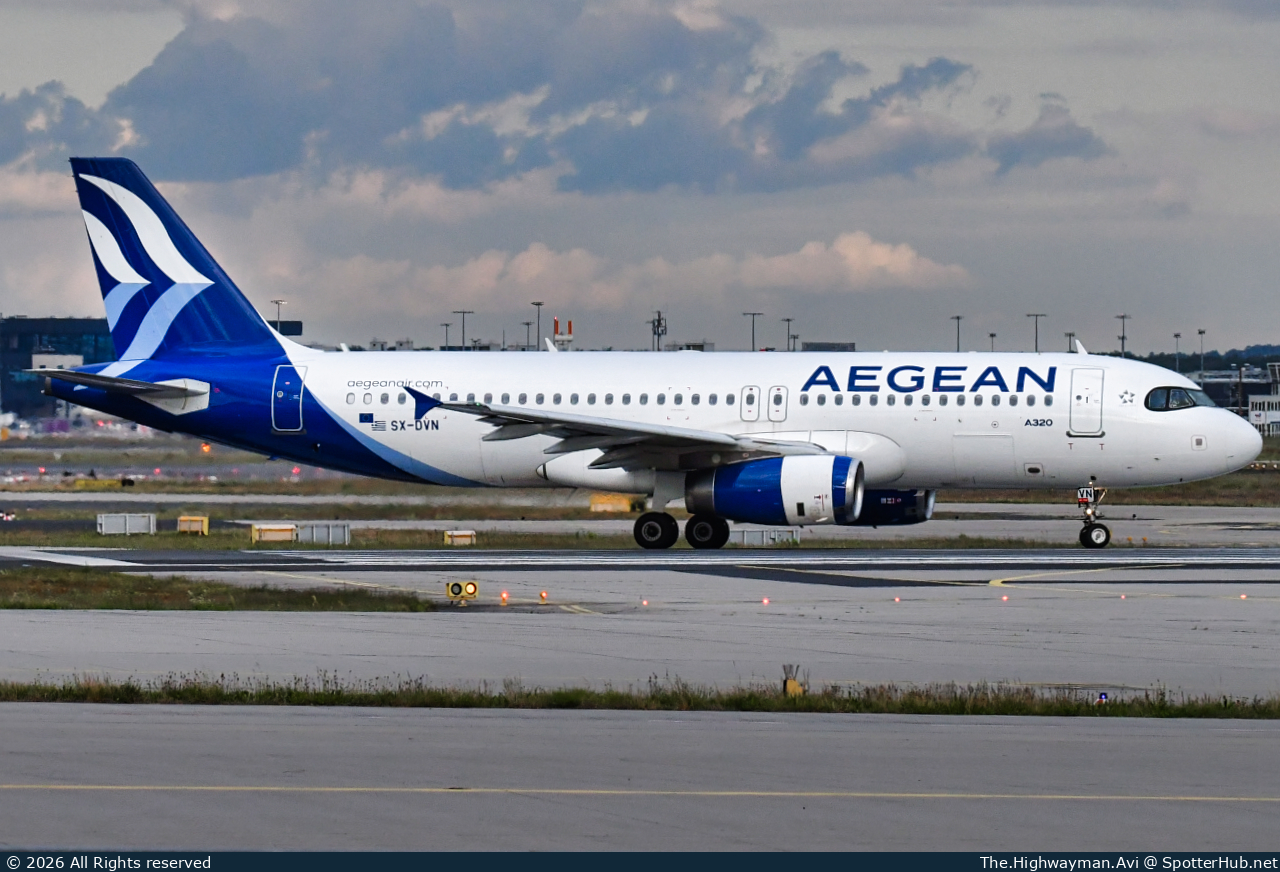 Photo of SX-DVN - Airbus A320-232 operated by Aegean Airlines