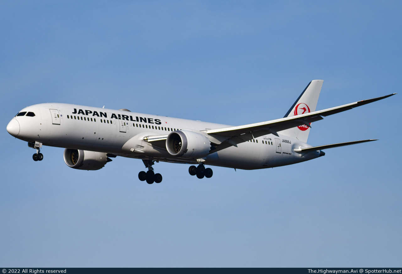 Photo of JA866J - Boeing 787-9 Dreamliner operated by Japan Airlines