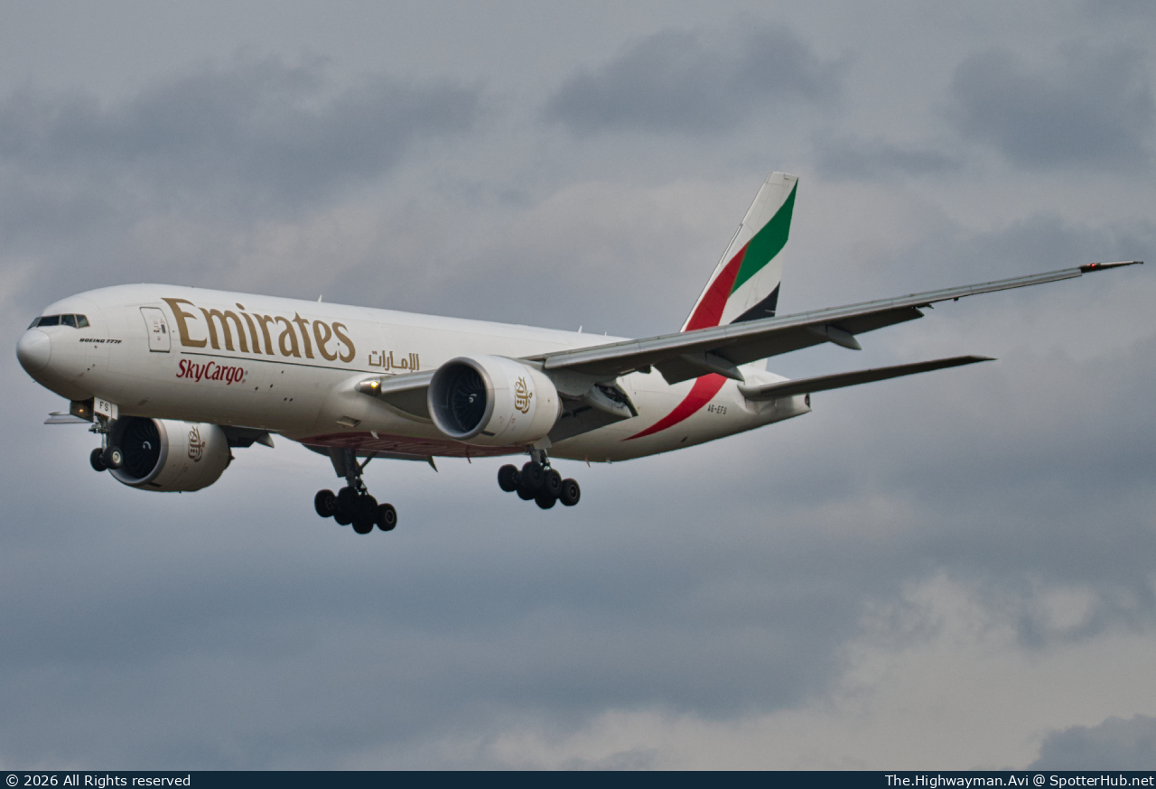 Photo of A6-EFS - Boeing 777-F1H operated by Emirates SkyCargo