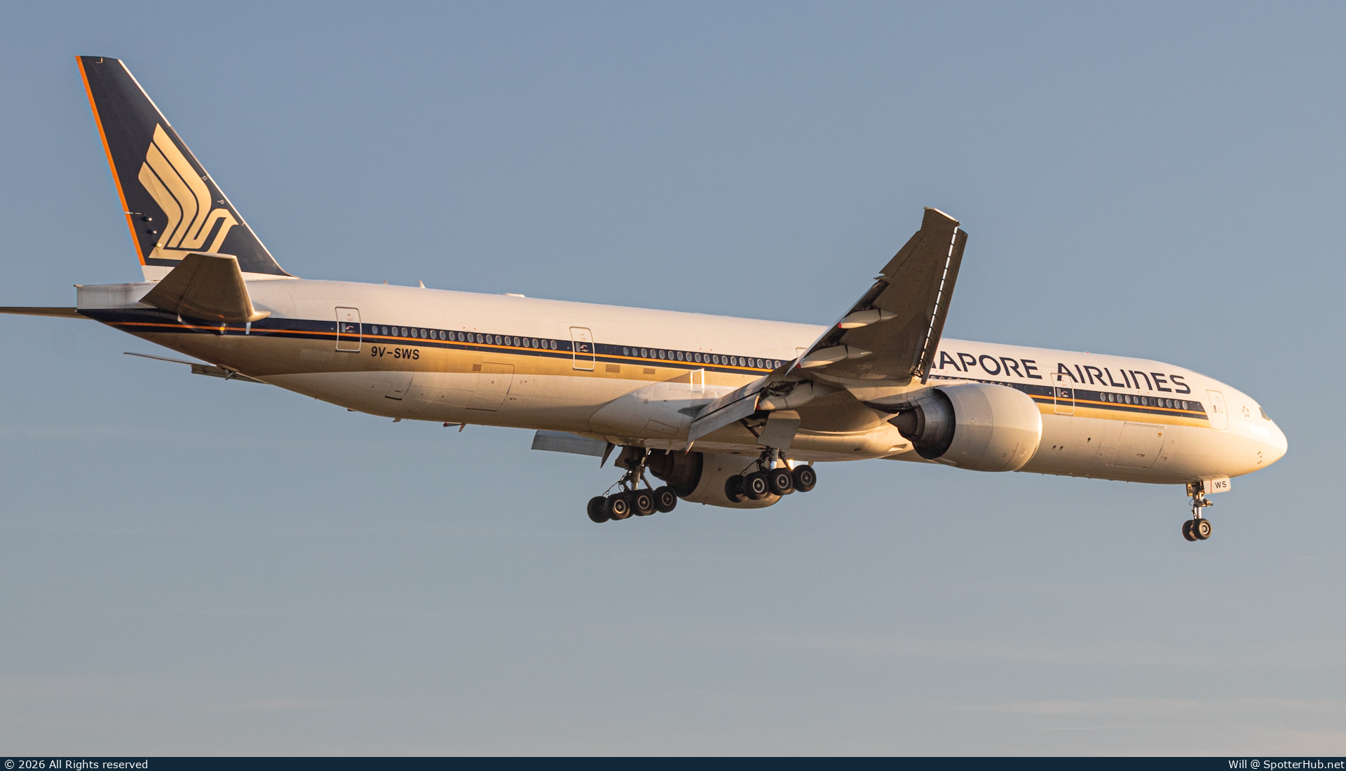 Photo of 9V-SWS - Boeing 777-312(ER) operated by Singapore Airlines
