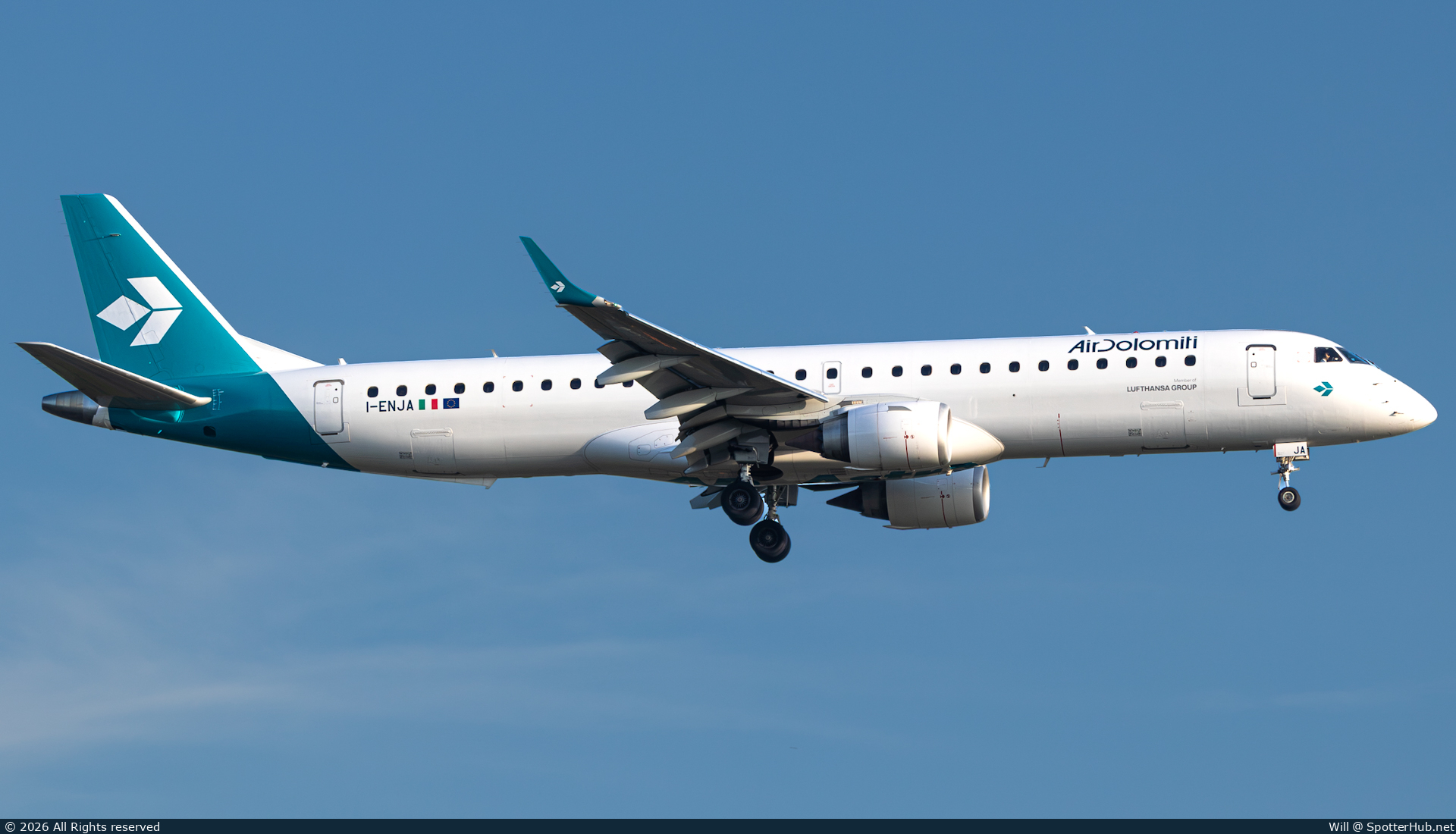Photo of I-ENJA - Embraer ERJ-195LR operated by Air Dolomiti