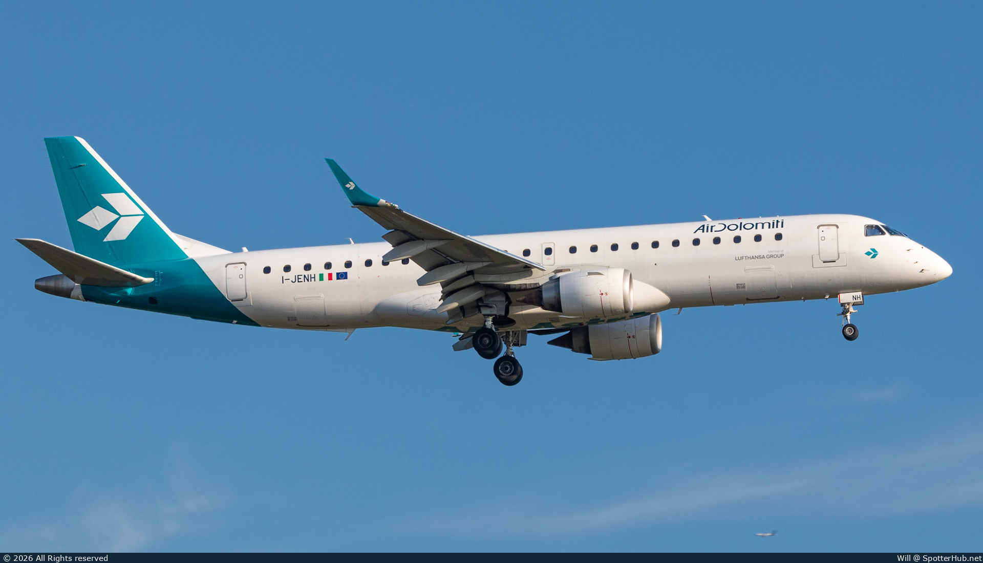 Photo of I-JENH - Embraer ERJ-190LR operated by Air Dolomiti