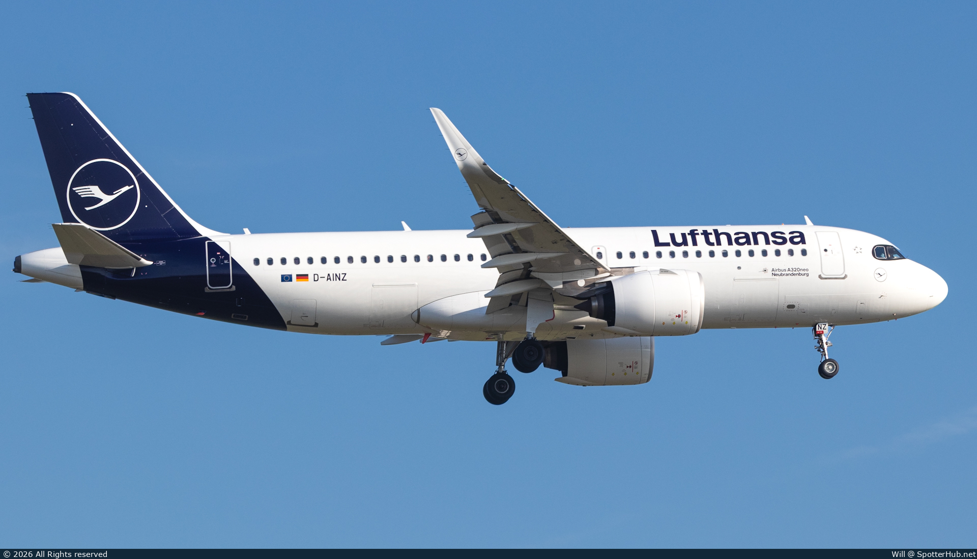 Photo of D-AINZ - Airbus A320-271N operated by Lufthansa