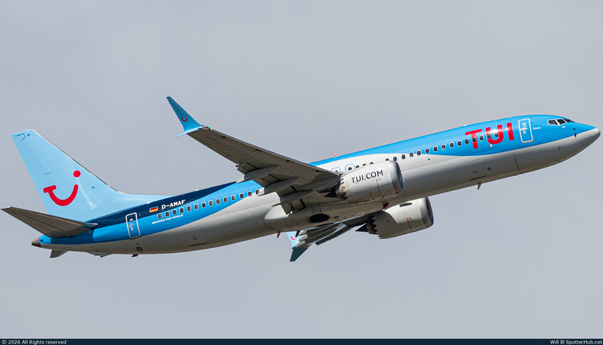 Photo of D-AMAF - Boeing 737 MAX 8 operated by TUIfly