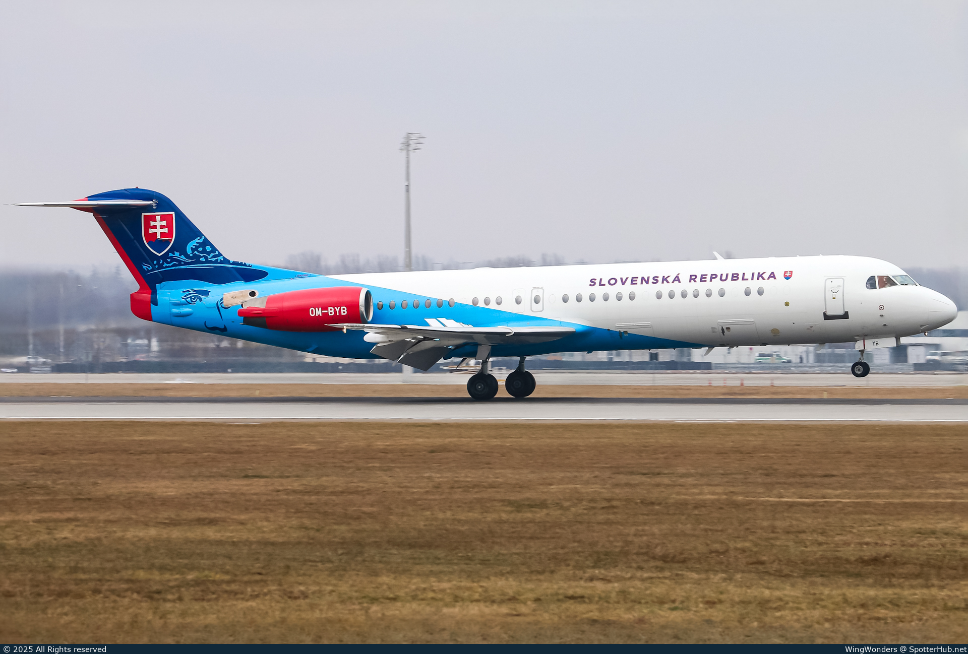 Photo of OM-BYB - Fokker 100 operated by Government of Slovakia