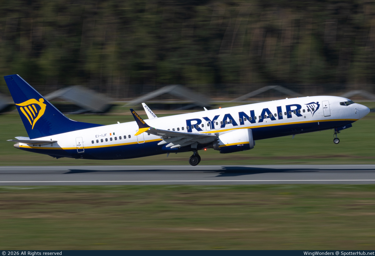 Photo of EI-IJF - Boeing 737 MAX 8-200 operated by Ryanair