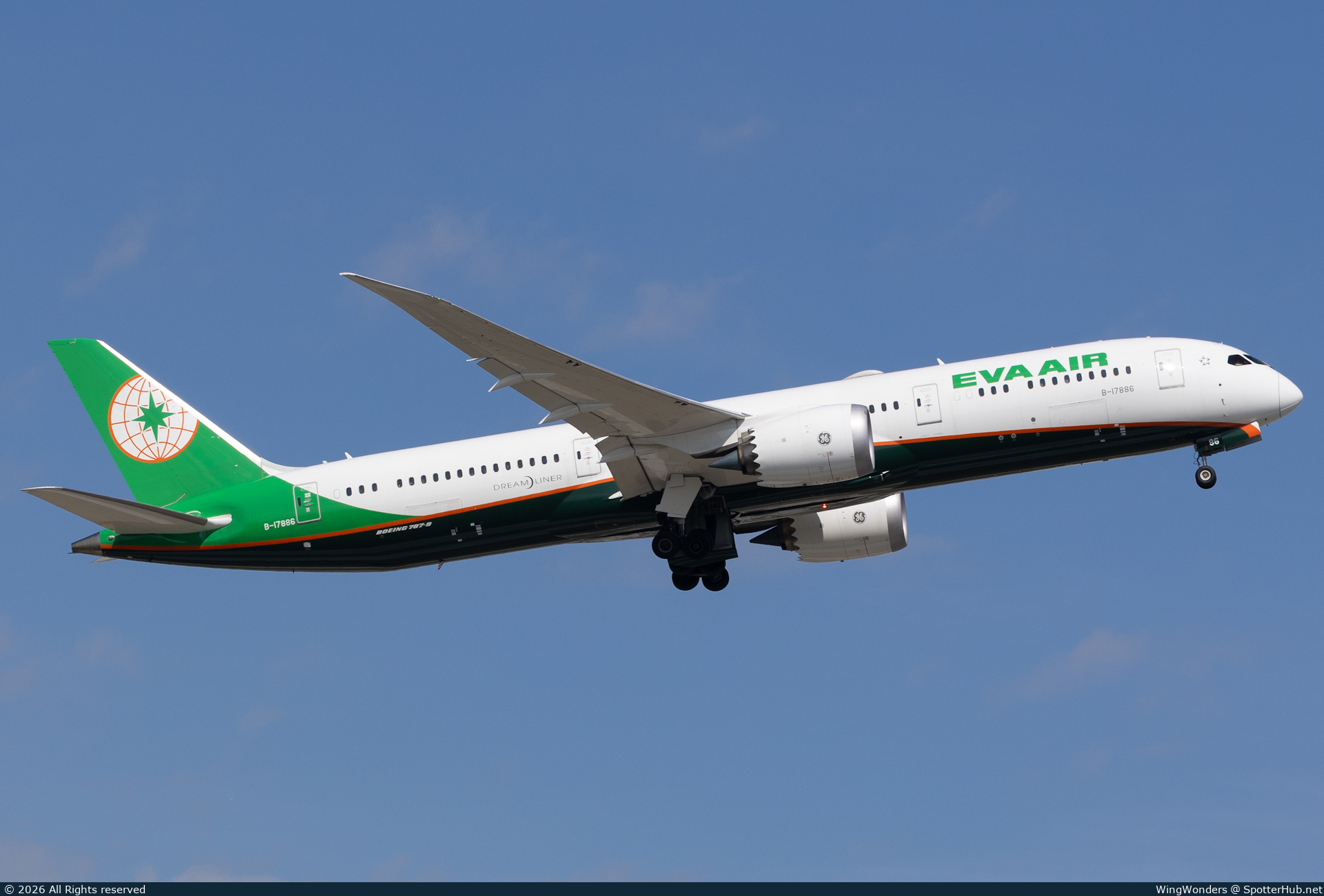 Photo of B-17886 - Boeing 787-9 Dreamliner operated by EVA Air