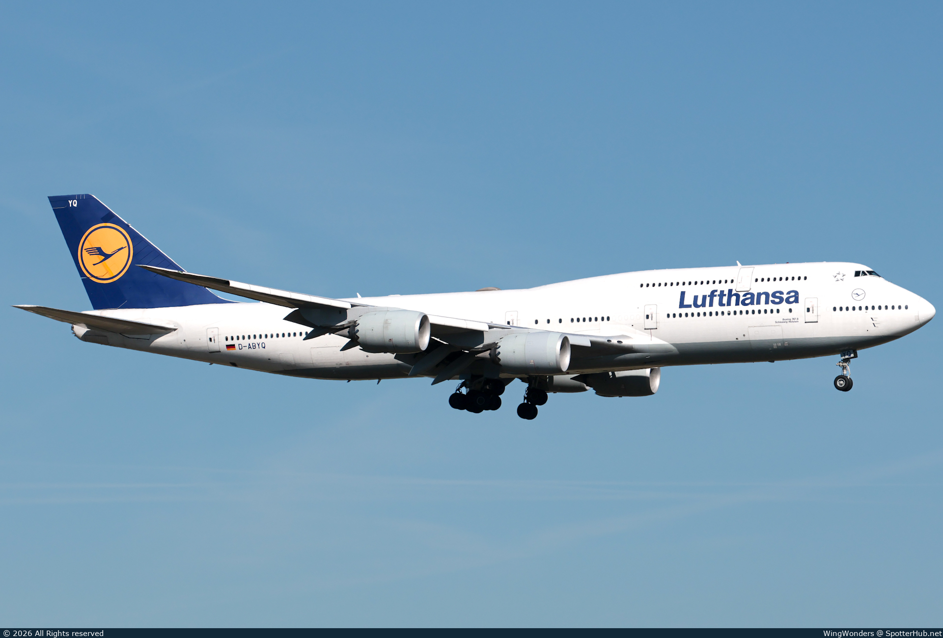 Photo of D-ABYQ - Boeing 747-830 operated by Lufthansa