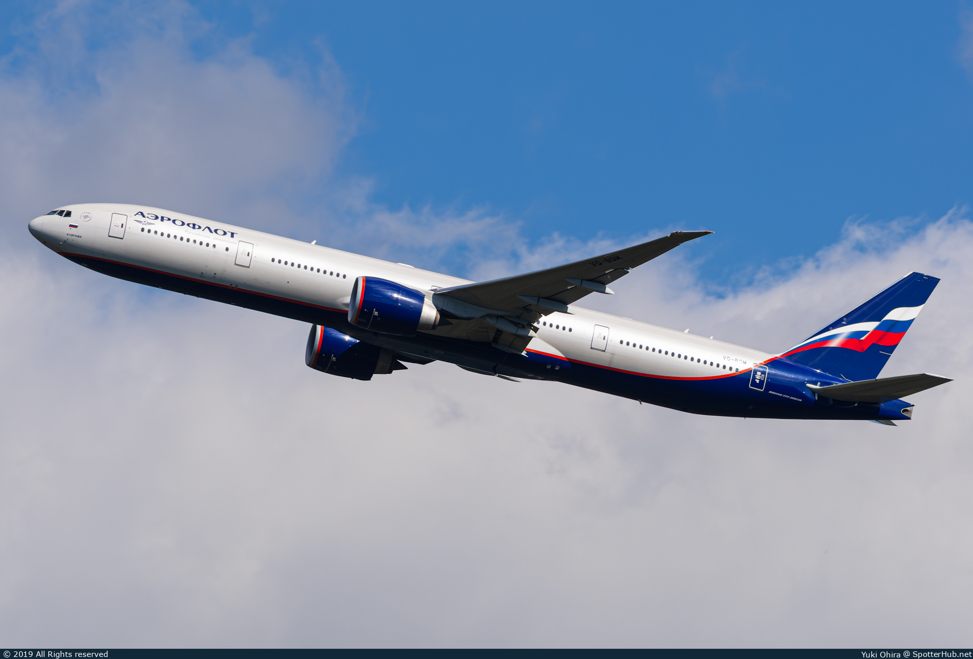 Photo of VQ-BQM - Boeing 777-3M0(ER) operated by Aeroflot