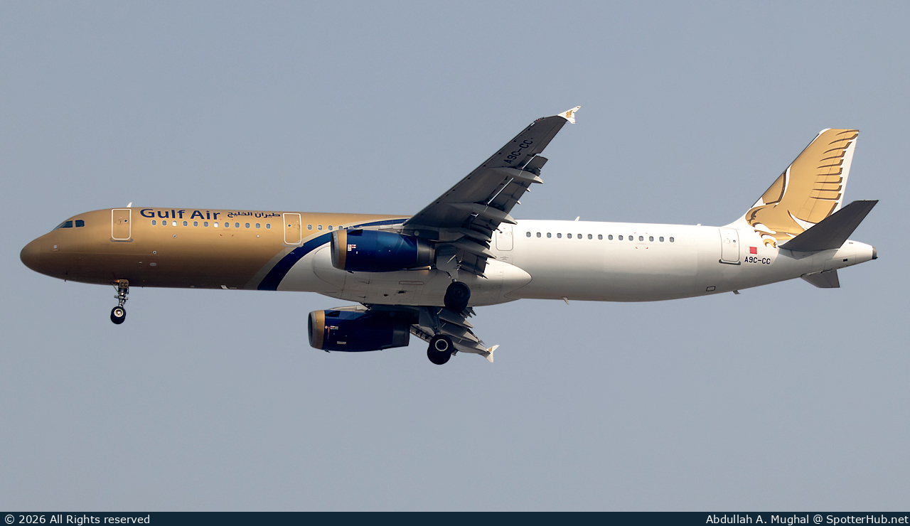 Photo of A9C-CC - Airbus A321-231 operated by Gulf Air