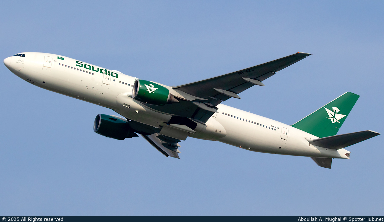 Photo of 9H-AZG - Boeing 777-219(ER) operated by Saudia (opb Air Atlanta Europe)