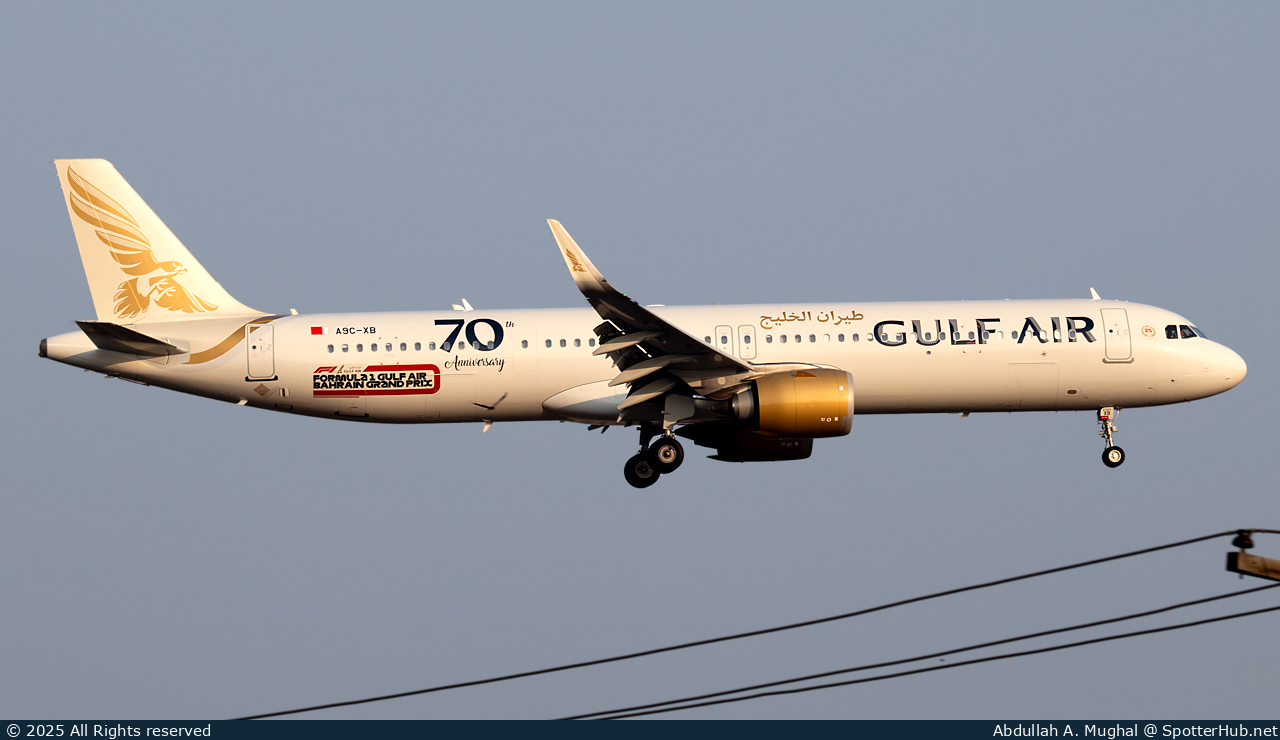 Photo of A9C-XB - Airbus A321-253NX operated by Gulf Air