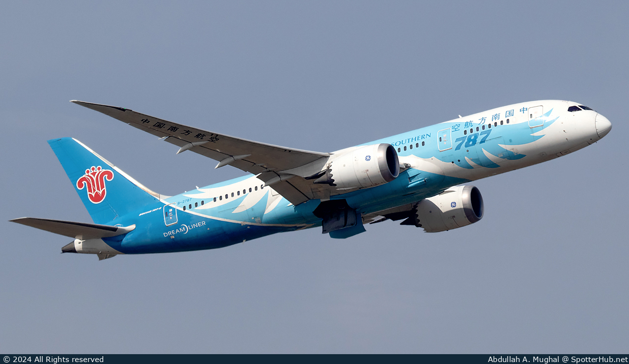 Photo of B-2787 - Boeing 787-8 Dreamliner operated by China Southern Airlines