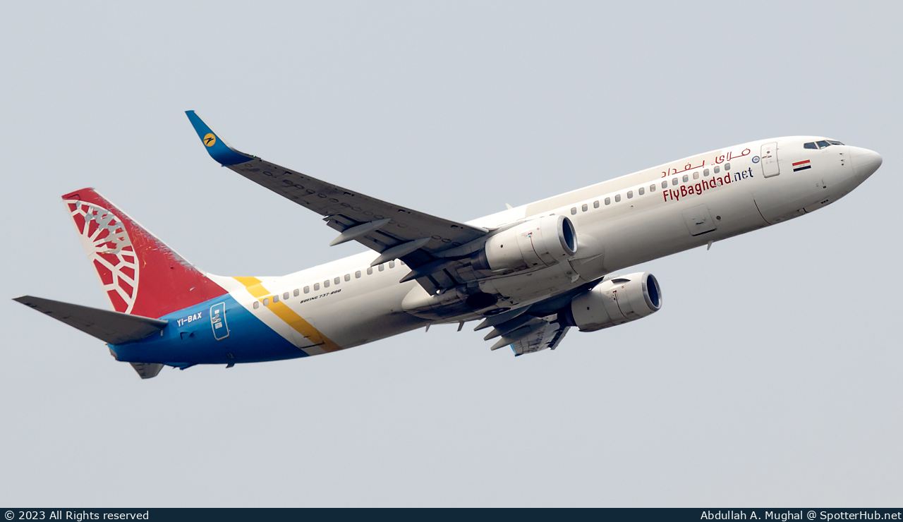 Photo of YI-BAX - Boeing 737-86N operated by Fly Baghdad