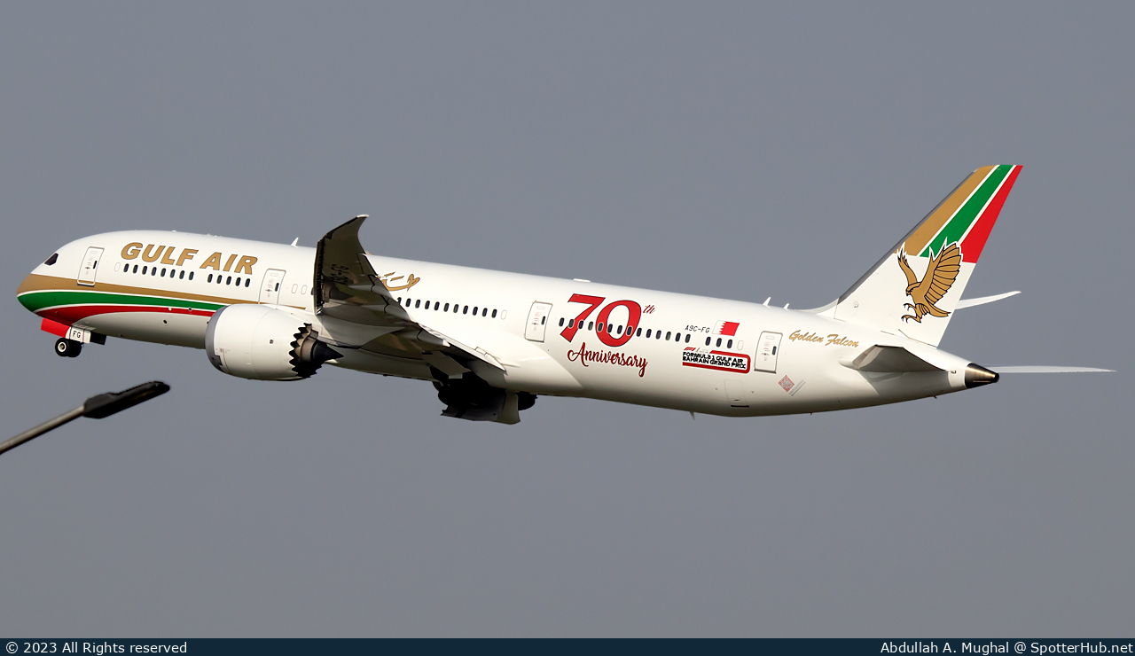 Photo of A9C-FG - Boeing 787-9 Dreamliner operated by Gulf Air