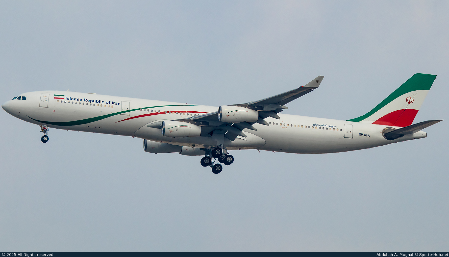 Photo of EP-IGA - Airbus A340-313 operated by Government of Islamic Republic of Iran