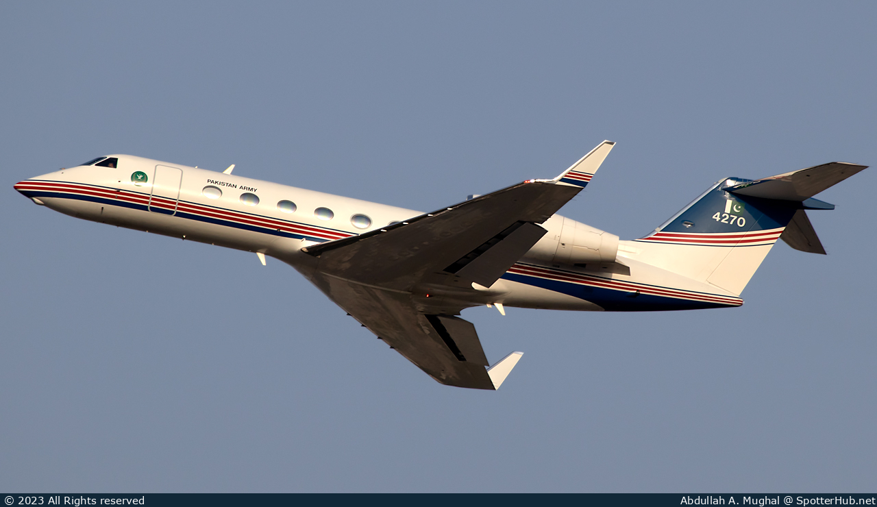 Photo of 4270 - Gulfstream GIV-X (G450) operated by Pakistan Army