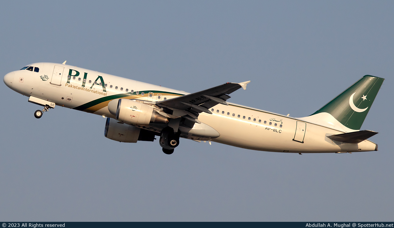 Photo of AP-BLC - Airbus A320-214 operated by PIA Pakistan International Airlines