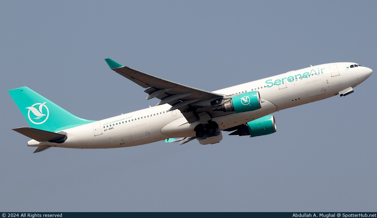 Photo of AP-BNG - Airbus A330-203 operated by SereneAir