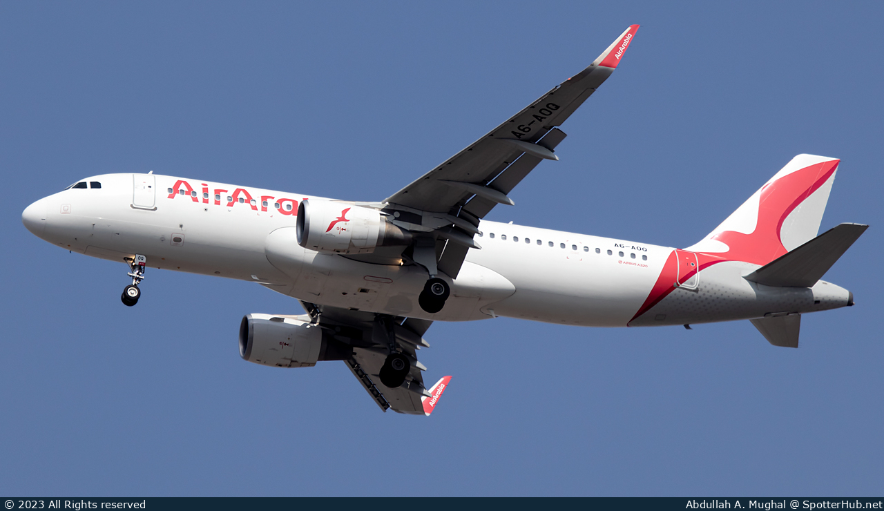Photo of A6-AOQ - Airbus A320-214 operated by Air Arabia